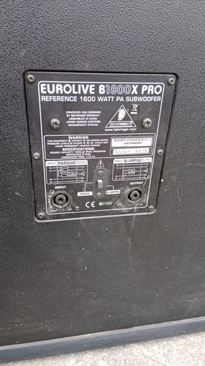 Behringer B1800X Subwoofer