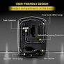Digital Tyre Inflator, Portable Air Compressor Car Tyre Pump with 3 Nozzle Adaptors and Digital LED Light, 12V Rapid Tyre Inflator Air Compressor for Car Tires and Other Inflatables Image 5