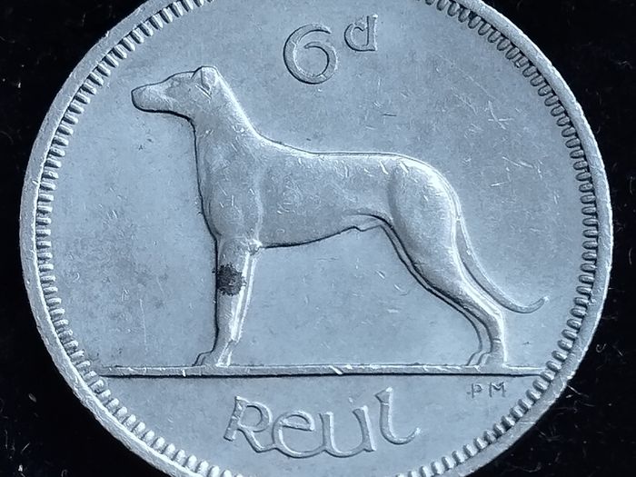 Ireland - 1959 - 6 Pence - Wolfhound - KM.13a - [2741]