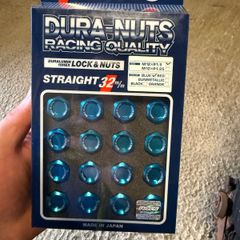 RAYS Duralumin Lock&Nut 20 pieces 19 HEX L32 M12X1.5 Dura-Nuts Blue Anodize