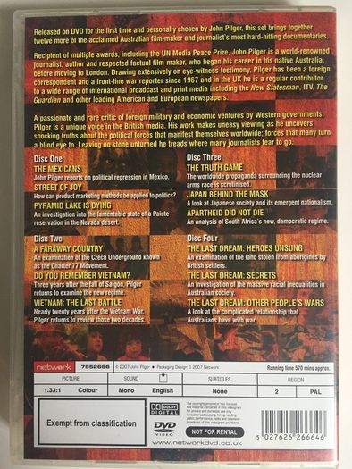John Pilger - In The Name Of Justice [2007] [DVD TV Boxset]