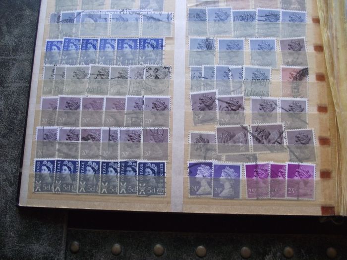 A mixed collection of used stamps, presented in the stock book #3