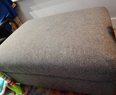 Vimle Footstool Pouffe with storage Grey