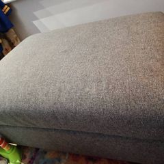 Vimle Footstool Pouffe with storage Grey
