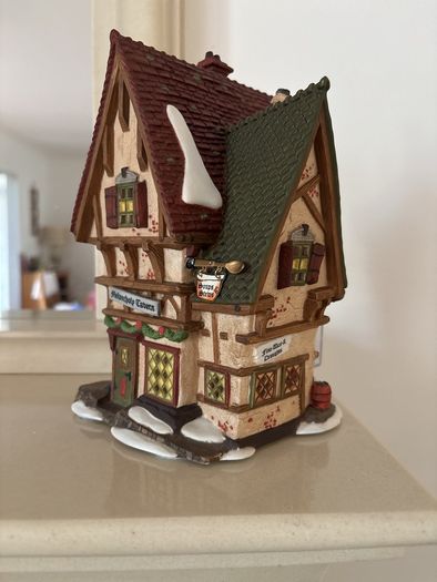 Heritage Village - The Melancholy Tavern - Handpainted Porcelain