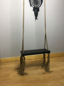 Unique handmade indoor and outdoor swing, Beautiful decoration and fun for whole family, ideal gift