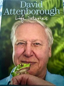 David Attenborough hand signed book