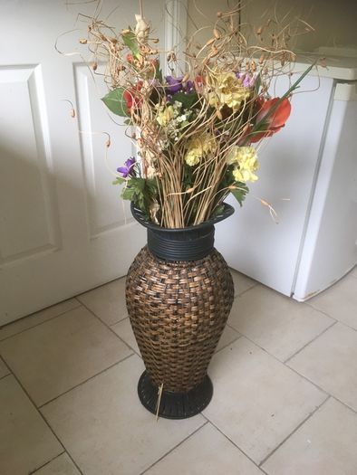 Beautiful Large Vase full of variety of flowers