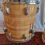 Ludwig 3 ply 70s Butcher Block and LM402 6.5 Supraphonic Snare - Blue Olive Drums Kit Led Zeppelin Image 9