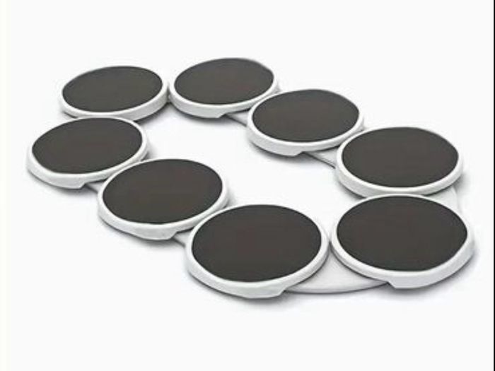 Eight place food turntable