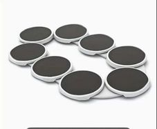 Eight place food turntable