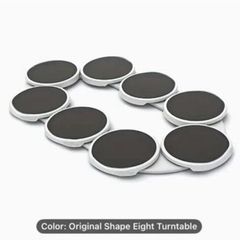 Eight place food turntable
