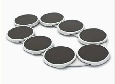 Eight place food turntable