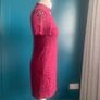 Miss Selfridge Petite burgundy dress. Size 12 Image 4