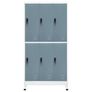 Locker Cabinet Light Grey and Dark Grey 90x45x180 cm Steel Image 3