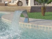 Pool Fountain Stainless Steel 64x30x52 cm Silver