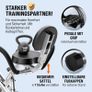 Foldable Exercise Bike 10 Levels 7 Seat Heights LCD Display Training App 2 Fitness Bands 4-in-1 Fitness Bike Bicycle Trainer Fitness Bike Image 4