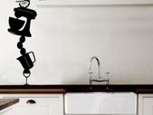 Mouse decal / sticker wall art.