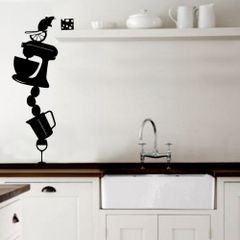 Mouse decal / sticker wall art.
