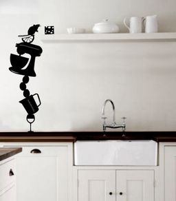 Mouse decal / sticker wall art.