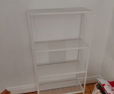 BAGGEBO Shelving unit, metal/white, 60x25x116 cm x 2