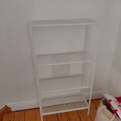 BAGGEBO Shelving unit, metal/white, 60x25x116 cm x 2