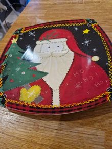 Vintage Christmas Cake Plate
