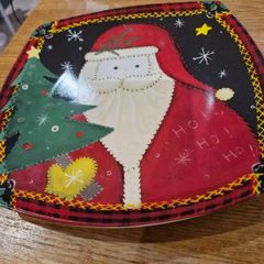 Vintage Christmas Cake Plate