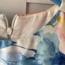 Floral tulle dress with pearl and diamond belt detail Image 2