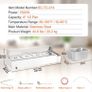 220v Commercial Electric Food Warmer Countertop Buffet with Glass Shield Image 5