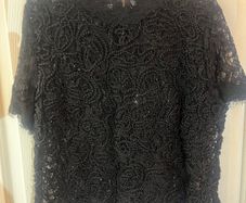 Zara Lace Top - Size 10/12 Black