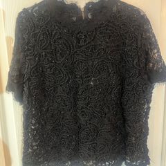 Zara Lace Top - Size 10/12 Black