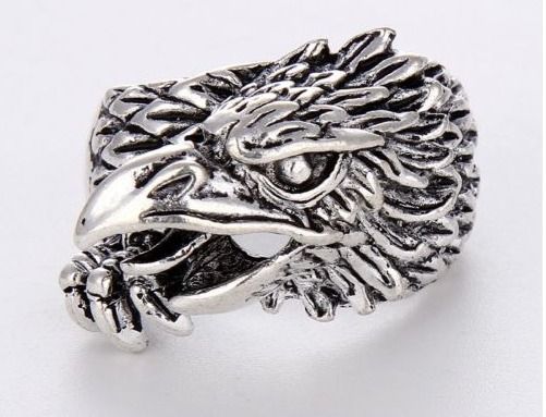 Men's Stainless Steel Eagle Ring