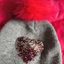 Girls pink winter puffer coat 7-8 United colours of Benetton shower resistant Lapland + free hat Image 6