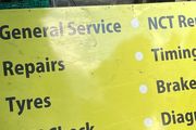 garage sign