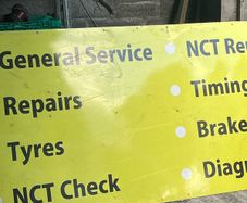 garage sign