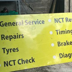 garage sign