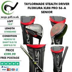 Taylormade Stealth Driver / 10.5 Degree / Fujikura XLR8 Pro 56-A Senior
