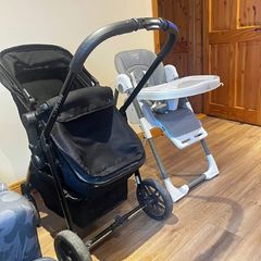 pram and high chair