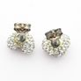 Sterling Silver CZ Heart Stud Earrings Image 4