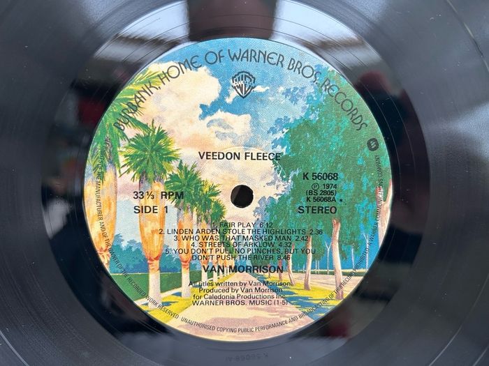 Van Morrison Veedon Fleece Original 1974 LP A1/B1