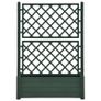 Garden Planter with Trellis 100x43x142 cm PP Green Image 3