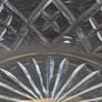 Large Bohemian Style Hand Cut Crystal Bowl Diamond Fan 22cm Image 10