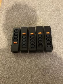 5x Well Shin WS-045-0-4 IEC Power Strip 10A 250V Board 1 to 4 with Switch
