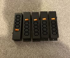 5x Well Shin WS-045-0-4 IEC Power Strip 10A 250V Board 1 to 4 with Switch