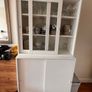 IKEA VIHALS Storage Combination Cabinet | Sliding Wood Doors & Base | Mint Condition Image 2