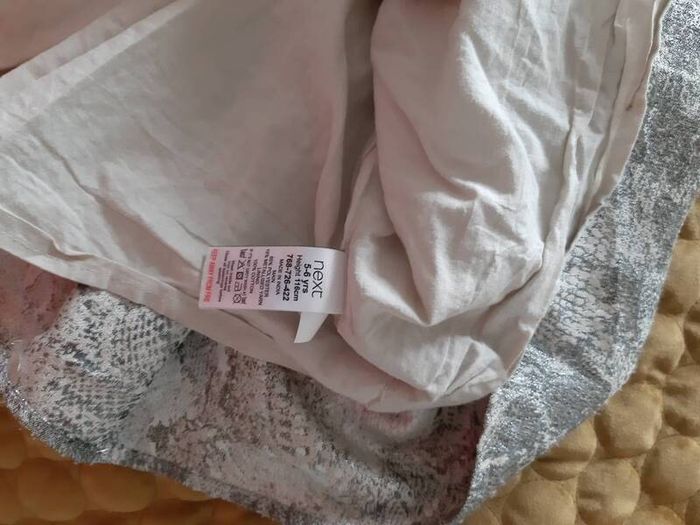 NEXT dress silver size 5-6 years