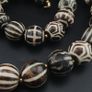 Ancient Burmese Pumtek Pyu Petrified Wood Beads Necklace Image 9