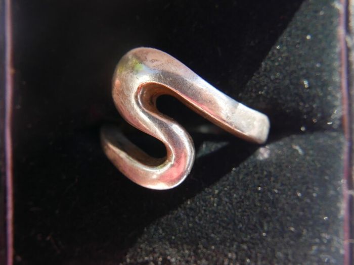 Vintage Elegant Retro Sterling Silver 925 Ring Size L - 5,63g