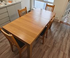 Solid Table and 4 Chairs